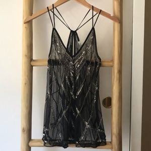 NWOT Kimchi Blue Sequin Top